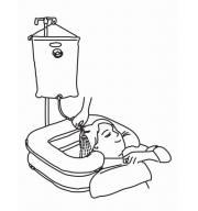 Prijenosni umivaonik na napuhavanje za pranje kose prijenosnim tušem
