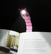 Svjetiljka s klipom za knjigu Flexilight Bookworm Pink
